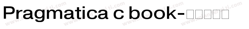 Pragmatica c book字体转换